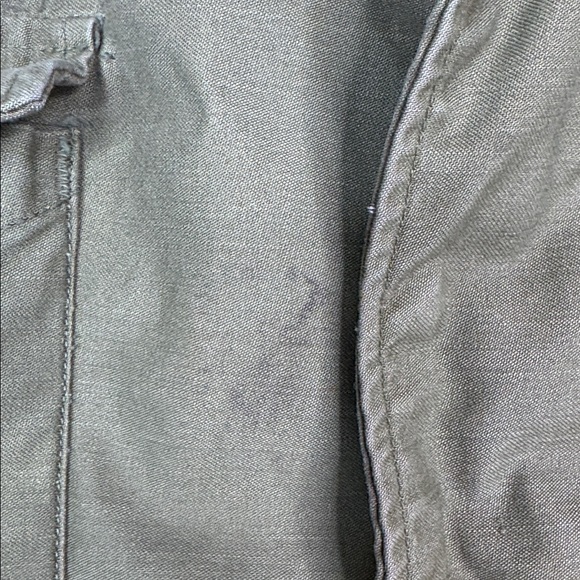 Vintage Green Military Field Jacket I Love My Country But Fear My Government - Picture 8 of 14